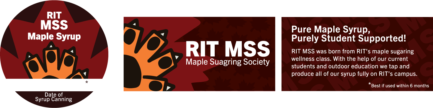 branded maple syrup labels