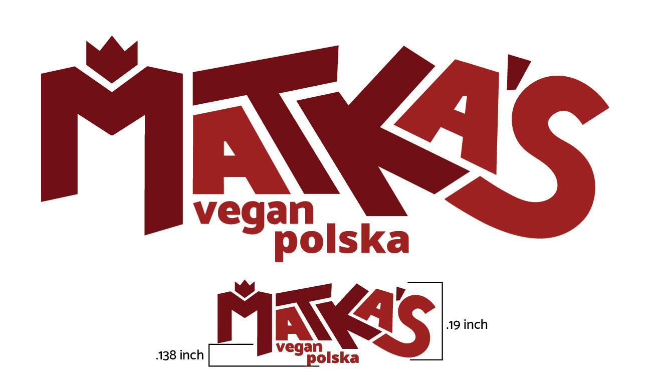 minimum size of logo displayed