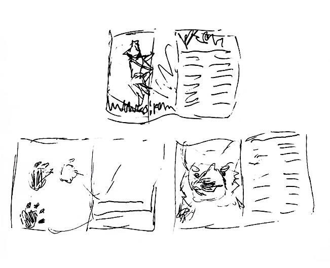 article spread sketches
