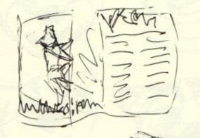 article spread sketches