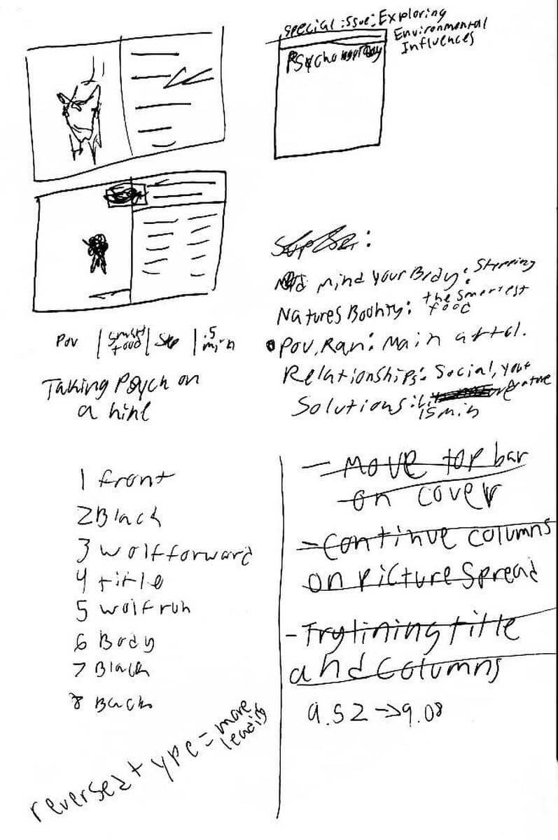 spread and extra article ideation