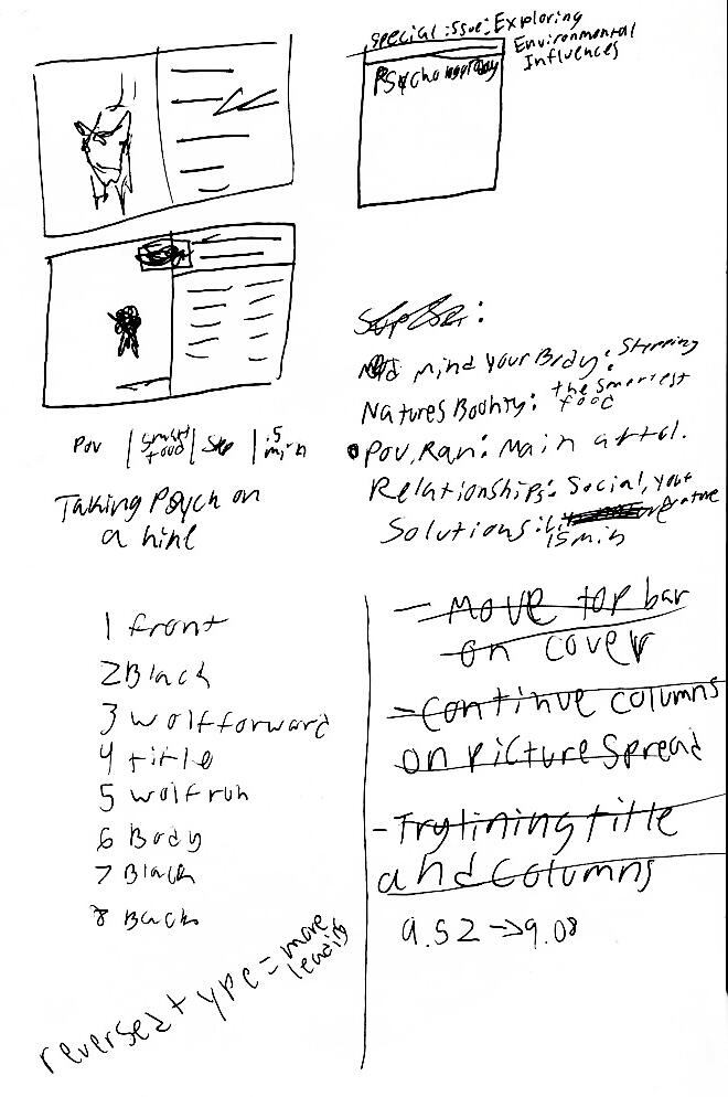 spread and extra article ideation