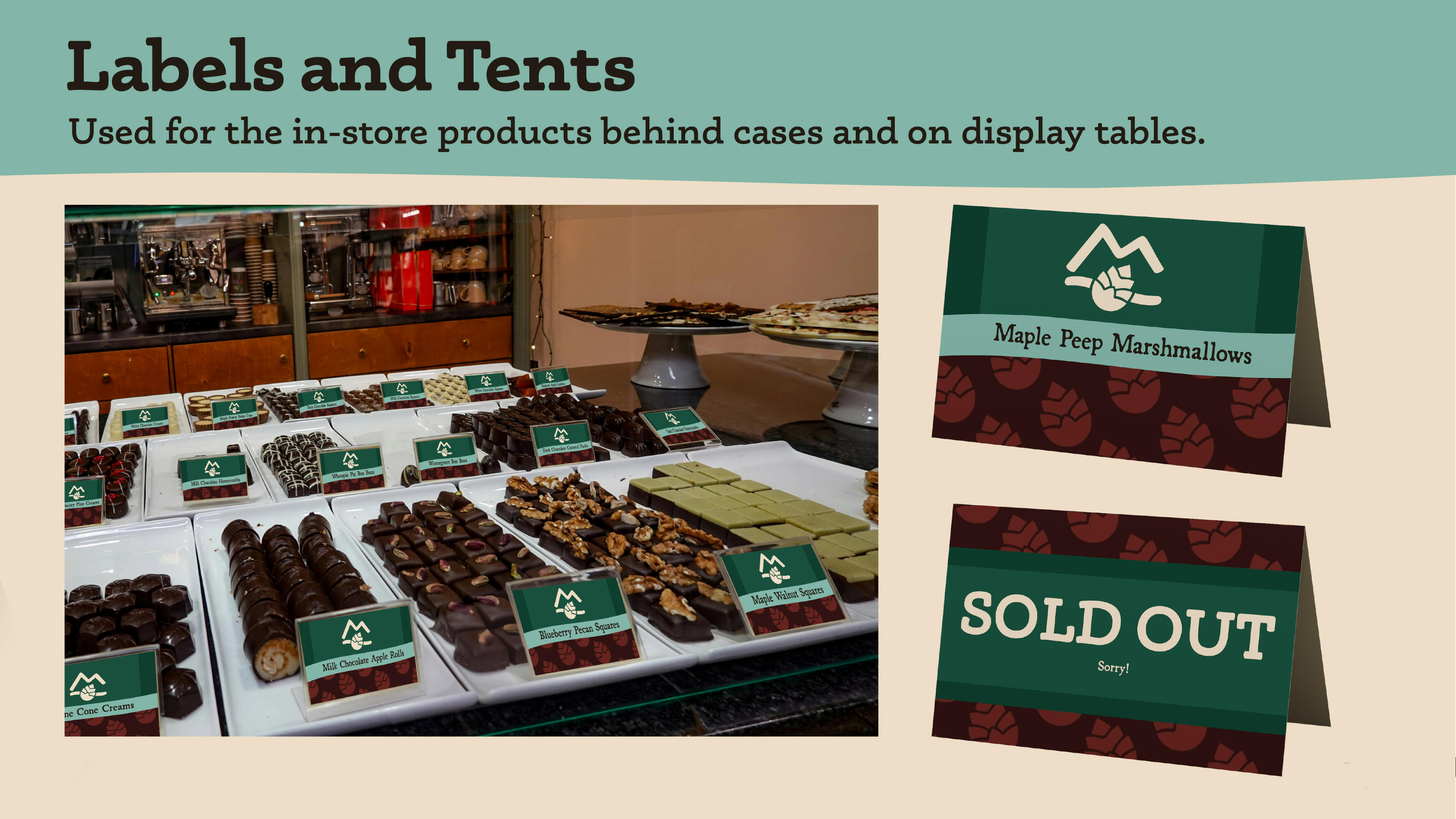 product labels/tents