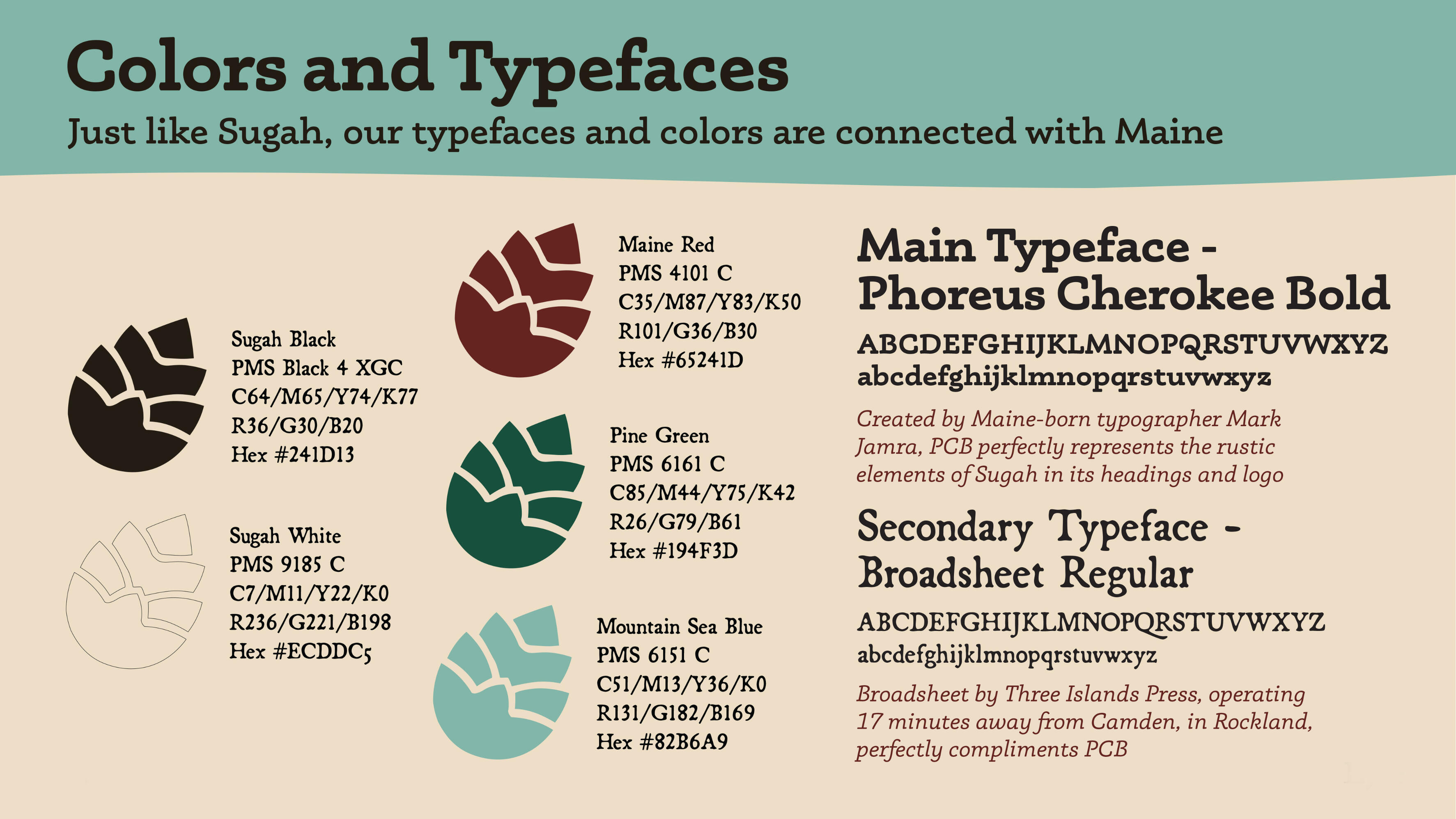 typefaces and colors