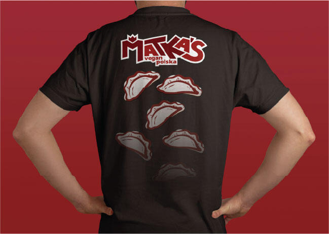 Black pierogi Matka&#39;s t-shirt