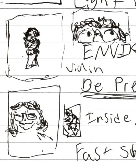 composition sketches for the series