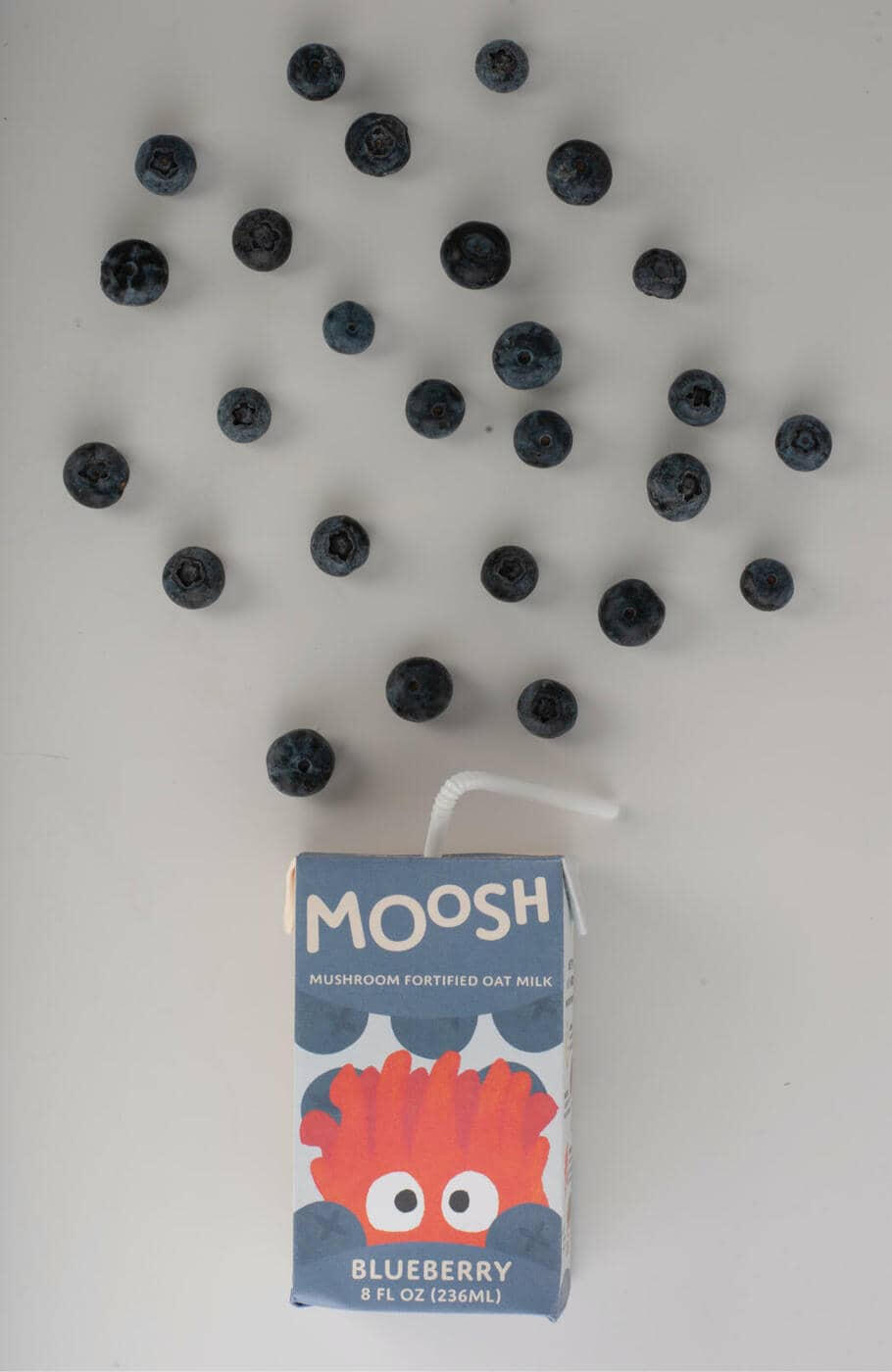 spilling blueberries