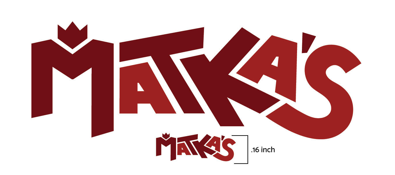 minimum size of logo displayed