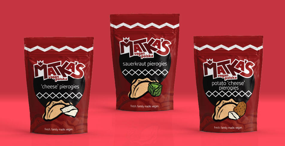 pouches of Pierogi flavors