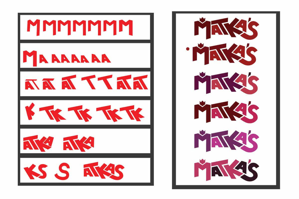 letterform and color refinement