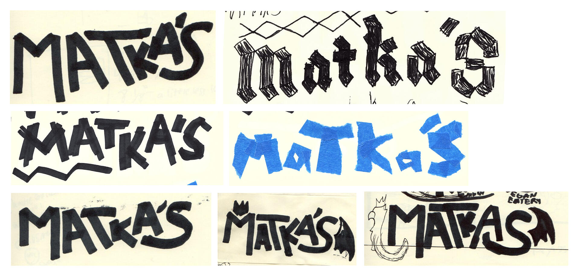 sketches and experimentation