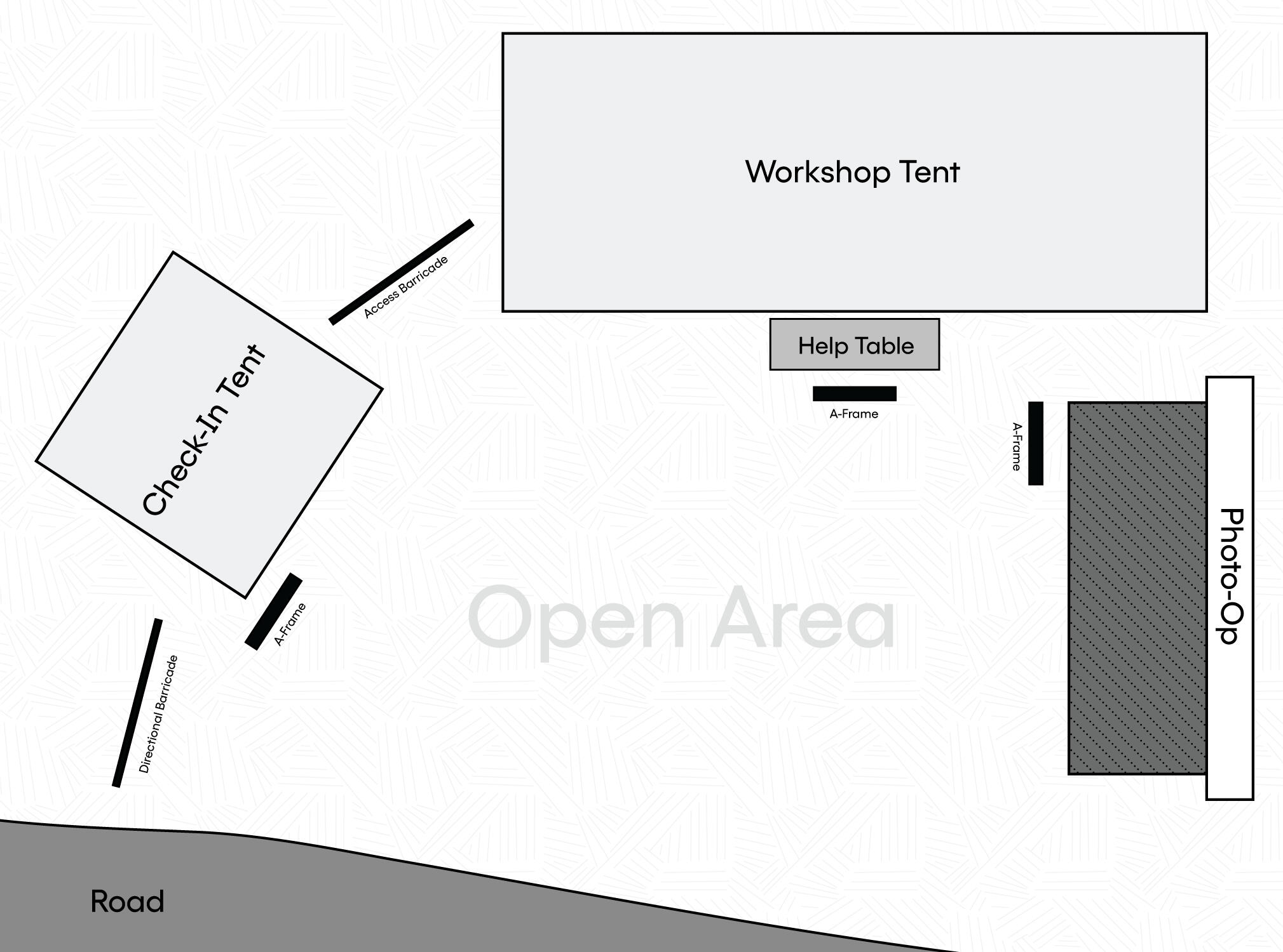 example launch event layout