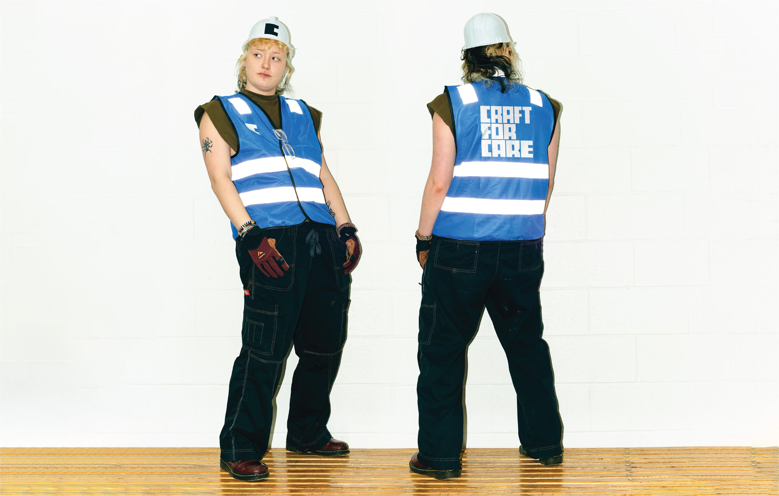 Example volunteer wear (model: Ivan Widlund)