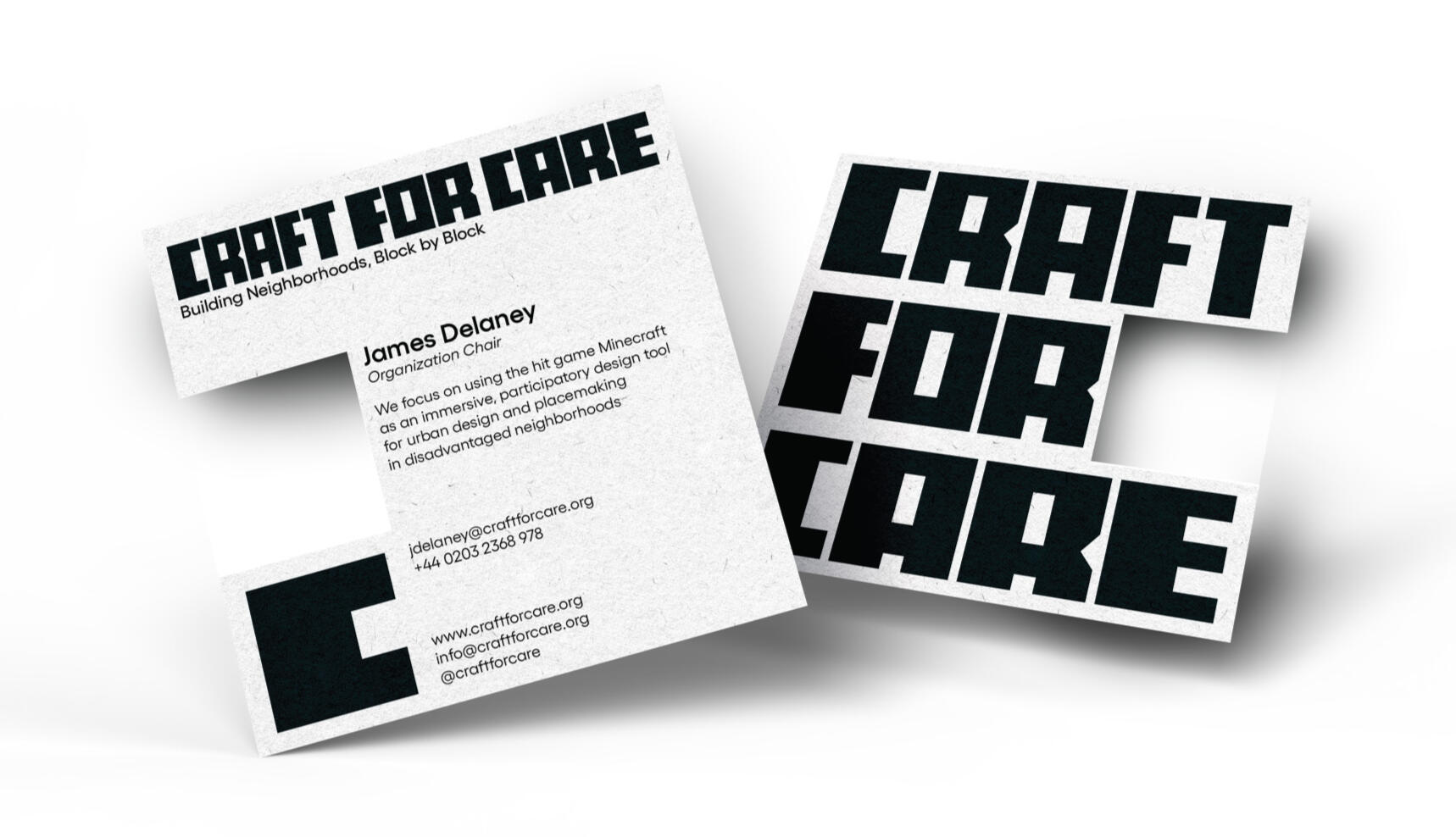 organization chair business card example