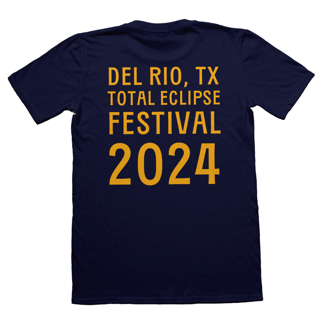 moon blue t-shirt back