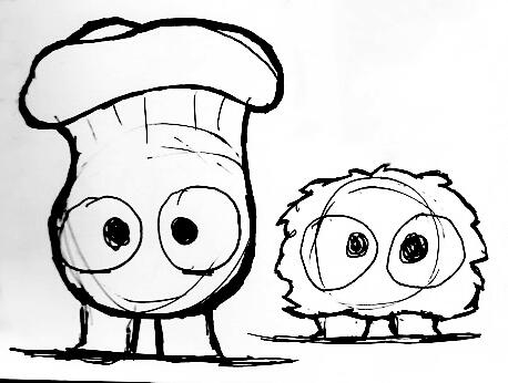 K. trumpet and puffball